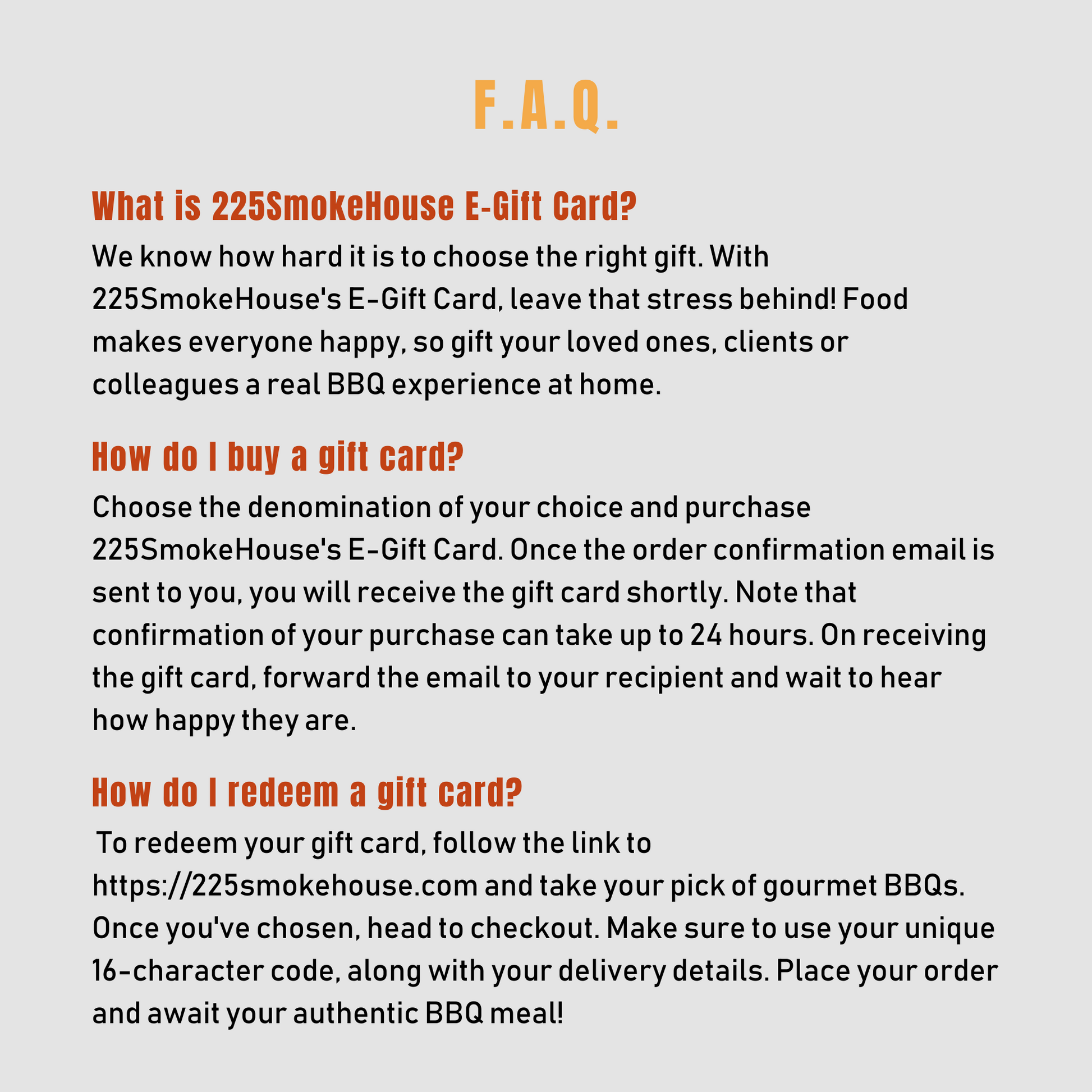 FAQ - Choose the perfect e-gift card