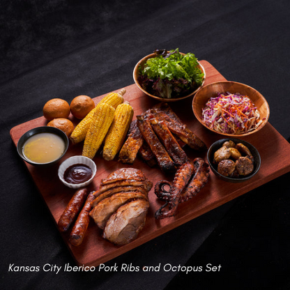 Kansas City Iberico Pork Ribs and Octopus Set 